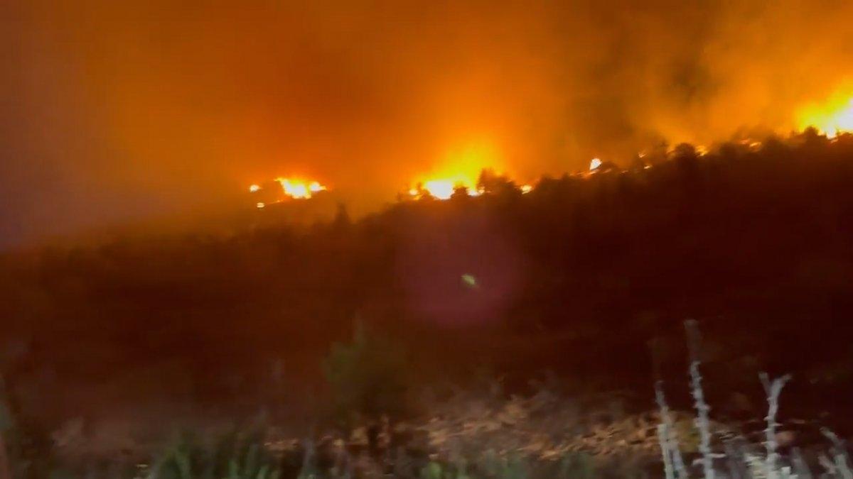 KKTC’de devam eden orman yangını yeniden şiddetlendi