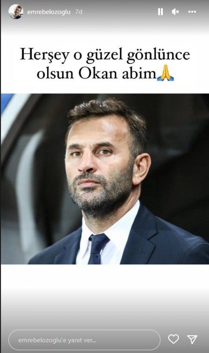 Emre Belözoğlu ve Burak Yılmaz, Okan Buruk'u kutladı