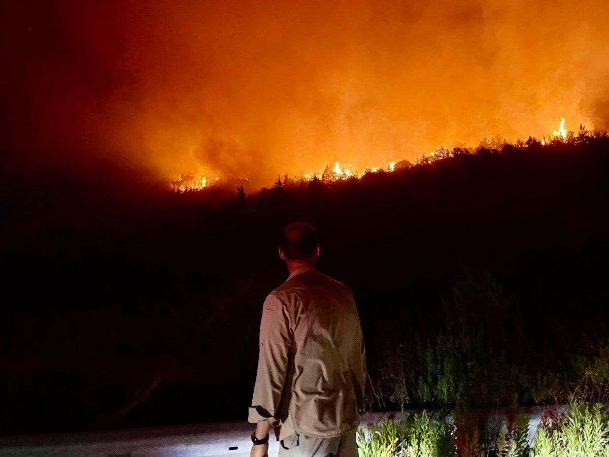 KKTC’de devam eden orman yangını yeniden şiddetlendi