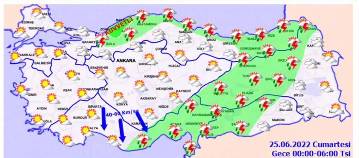 Meteoroloji’den sağanak yağış uyarısı