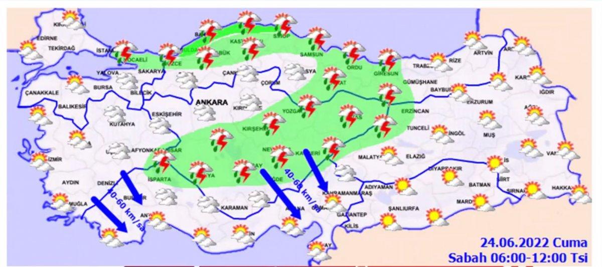 Meteoroloji’den sağanak yağış uyarısı