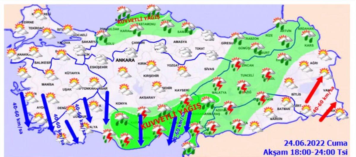Meteoroloji’den sağanak yağış uyarısı