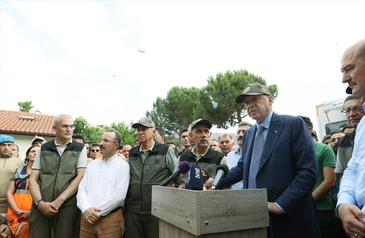 Cumhurbaşkanı Erdoğan: Ormanımdan bir ağaç kesenin boynunu vururum