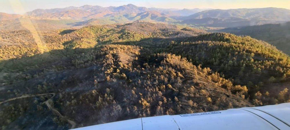 Marmaris yangını kısmen kontrol altında