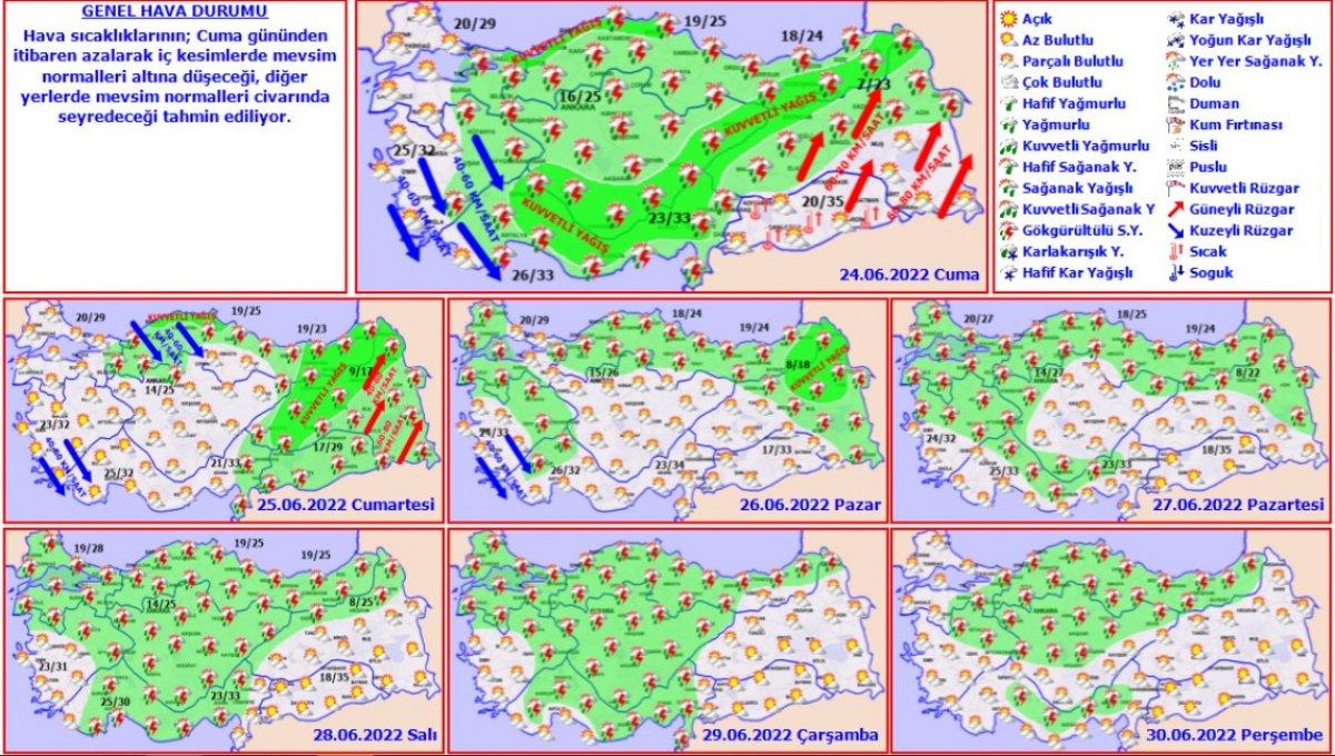 Meteoroloji’den sağanak yağış uyarısı