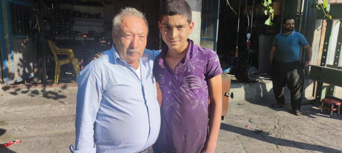 Kahramanmaraş'ta 12 yaşındaki çocuktan takdir toplayan hareket