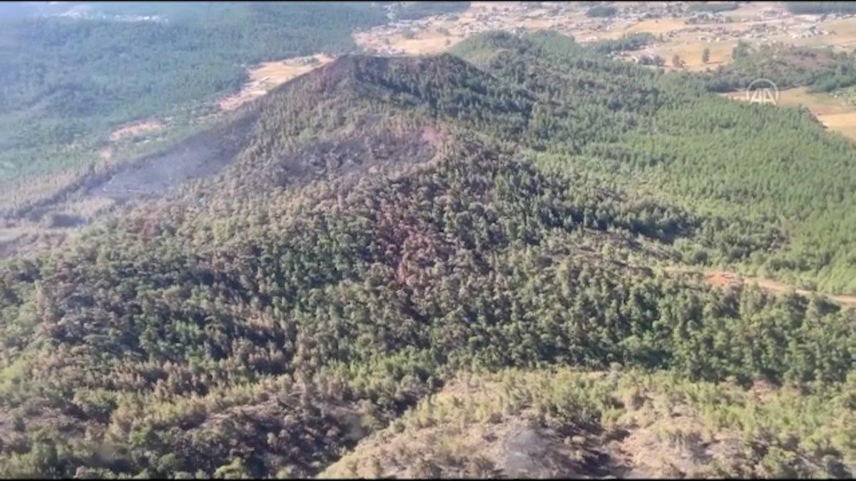 Süleyman Soylu ve Vahit Kirişci, yangın bölgesini inceledi