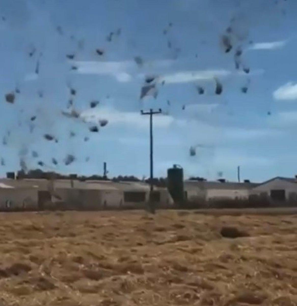 Balıkesir'de çıkan hortum korkuttu