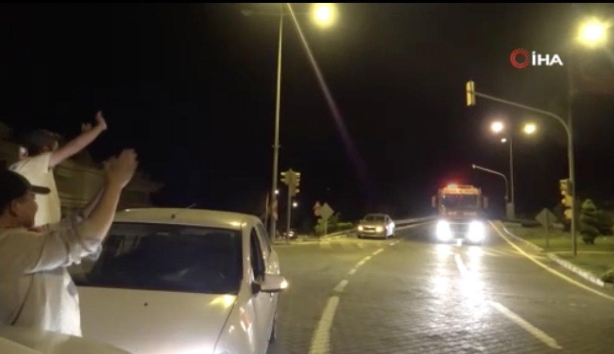 Marmaris yangınına müdahaleye destek veren ekipler uğurlanıyor