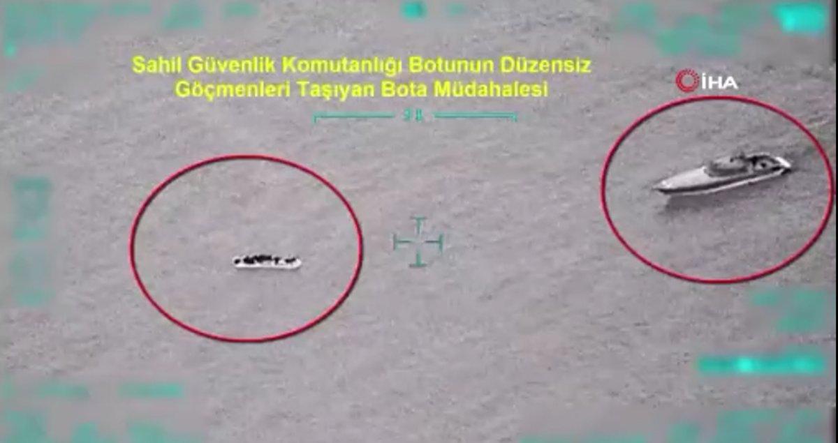 Süleyman Soylu, İHA ile tespit edilen kaçak göçmenlerin görüntülerini paylaştı