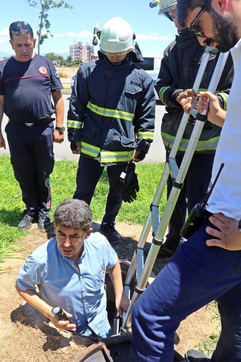 Antalya'da kanalizasyonda hırsızlık şüphelisi arandı