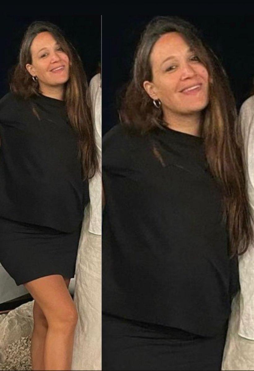 Gupse Özay'dan karnı burnunda poz