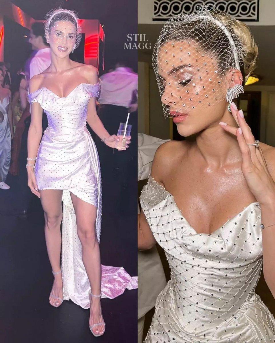 Nazlı Sabancı’nın gelinliği beğenildi