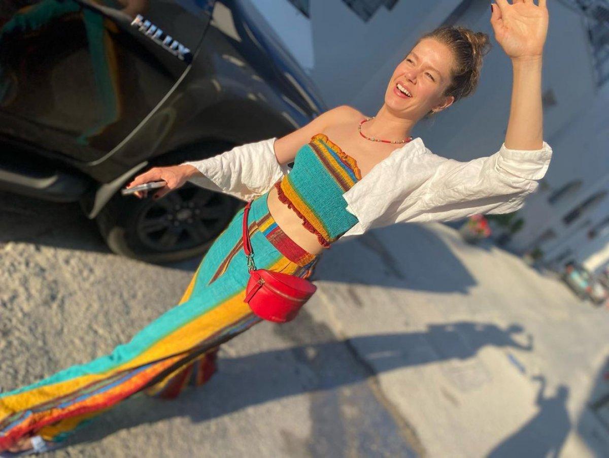 Burcu Biricik'in tatil pozları