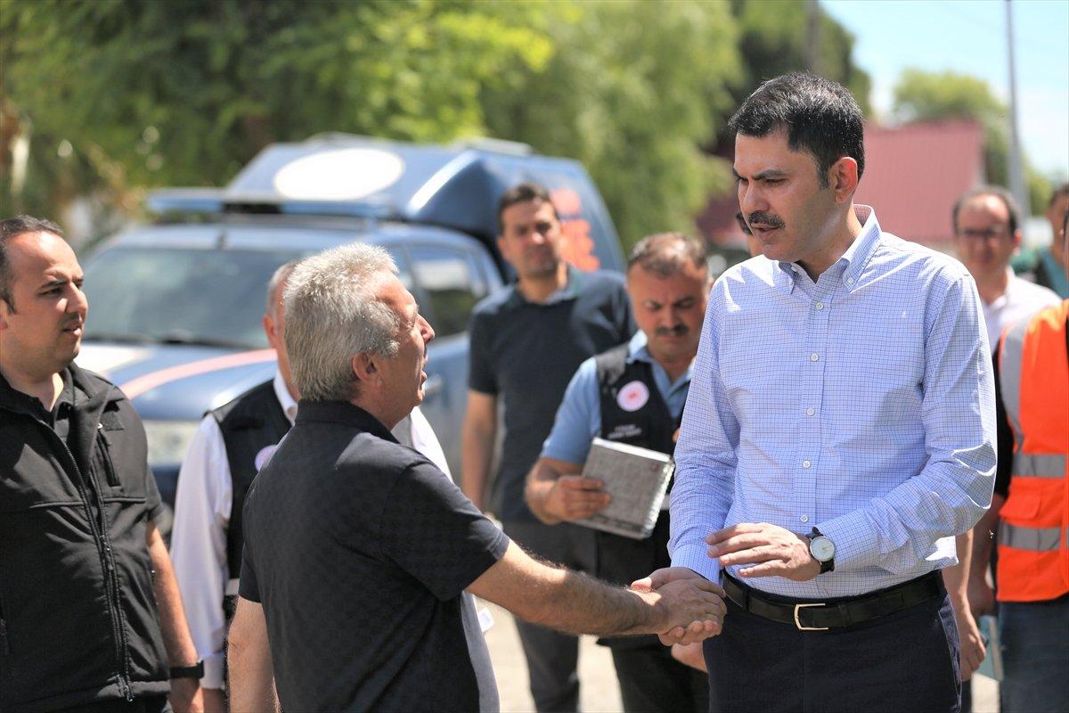 Murat Kurum, Kastamonu'da selden etkilenen 3 ilçede incelemelerde bulundu