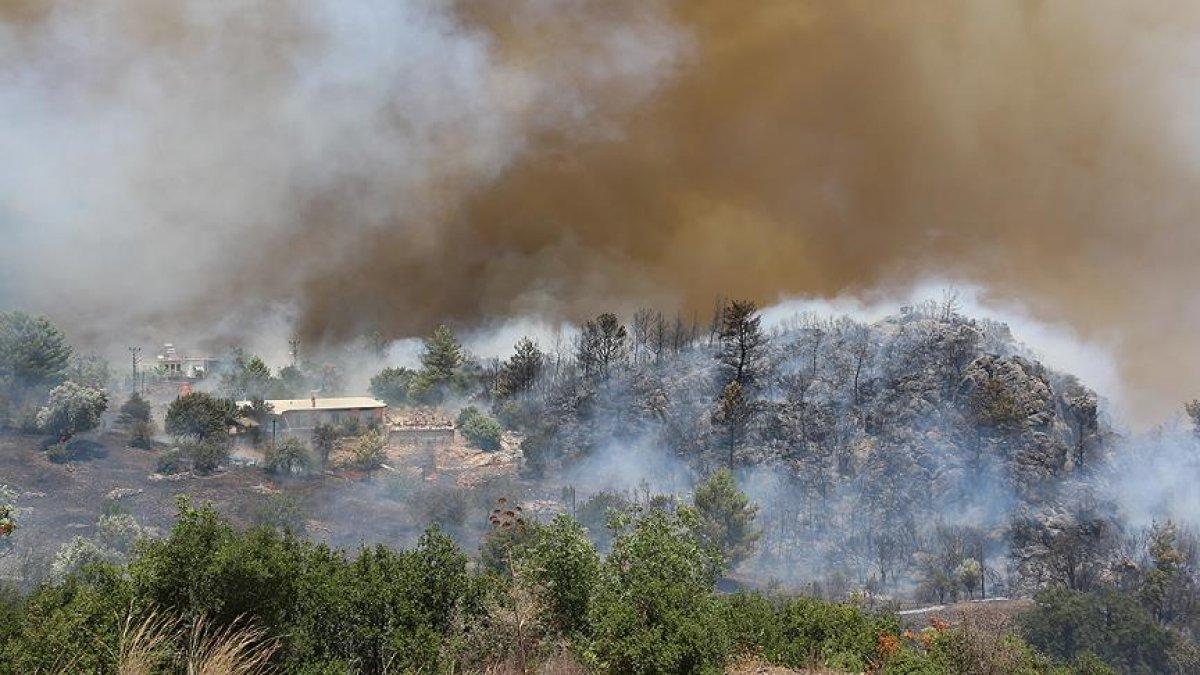 Marmaris yangınının büyümesini