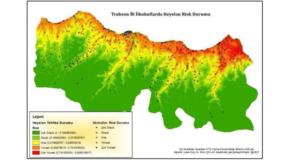 Trabzon'da heyelan tehlikesi: 168 okul, 193 cami çok riskli alanda