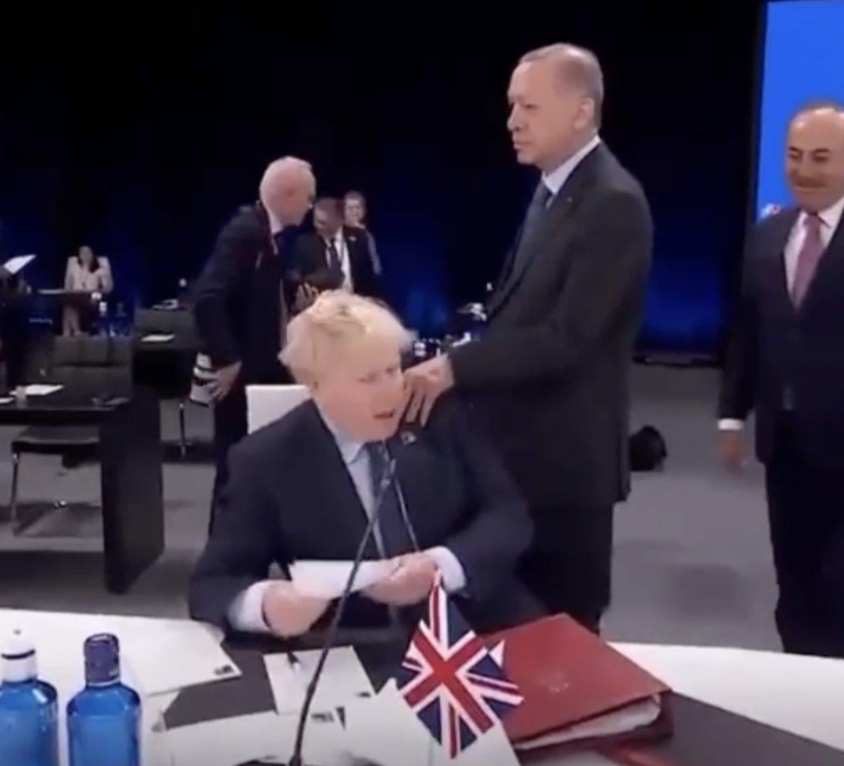 Cumhurbaşkanı Erdoğan ile Boris Johnson'ın eğlenceli anları