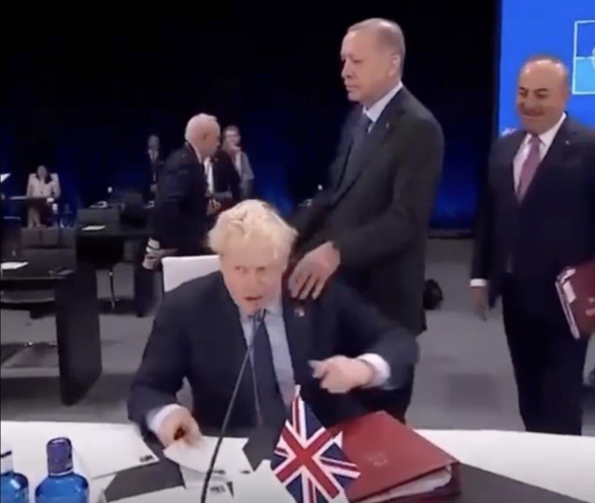 Cumhurbaşkanı Erdoğan ile Boris Johnson'ın eğlenceli anları