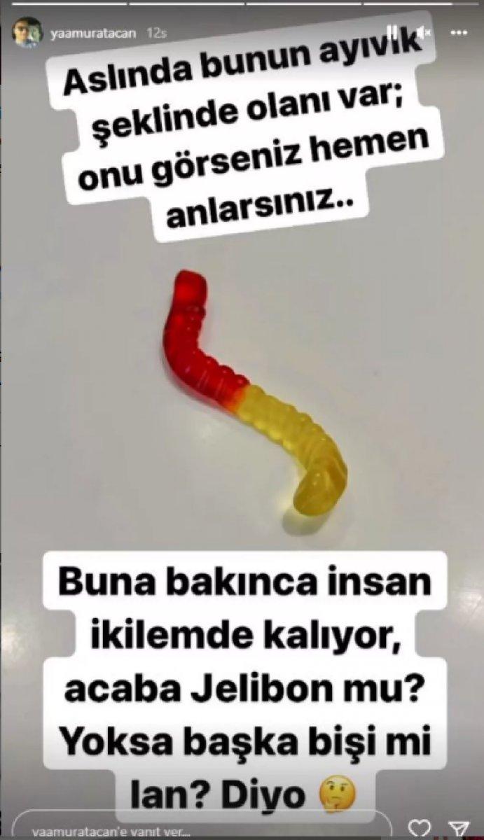 Yağmur Atacan'dan jelibon paylaşımı