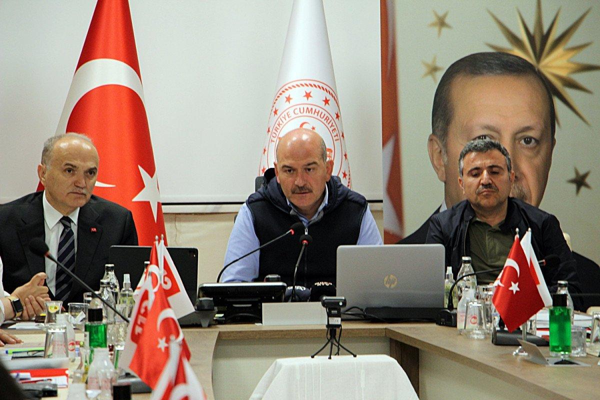 Süleyman Soylu, Düzce'deki sel bölgesine gitti