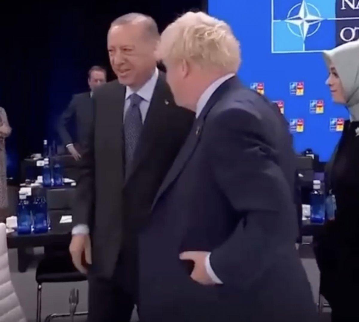Cumhurbaşkanı Erdoğan ile Boris Johnson'ın eğlenceli anları