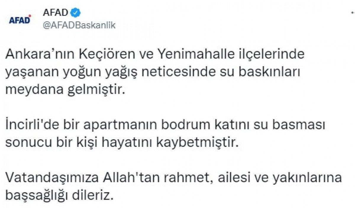 Ankara'daki selde can veren Busenur'un son sözü