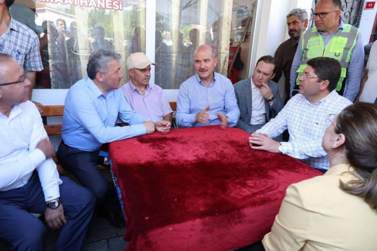 Süleyman Soylu’nun sel bölgesindeki incelemeleri devam ediyor