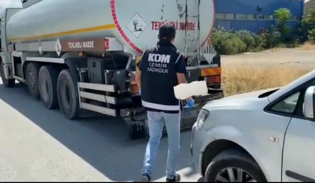 İzmir’de 23,4 ton on numara yağ ele geçirildi