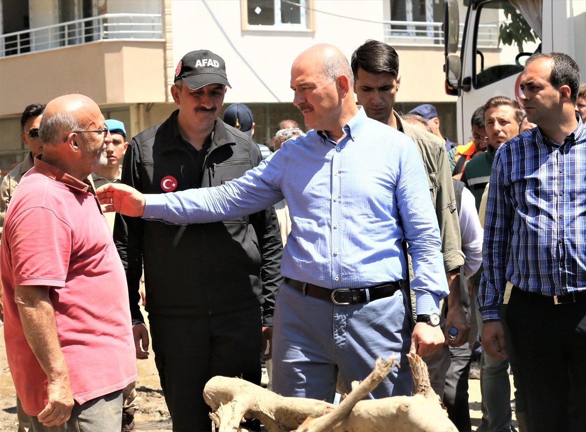 Süleyman Soylu, Kastamonu'daki sel bölgesinde