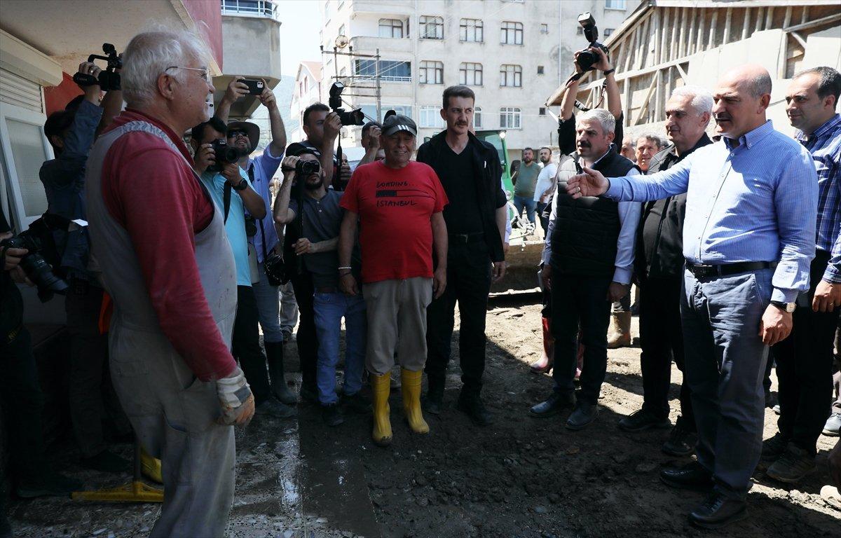 Süleyman Soylu, Kastamonu'daki sel bölgesinde