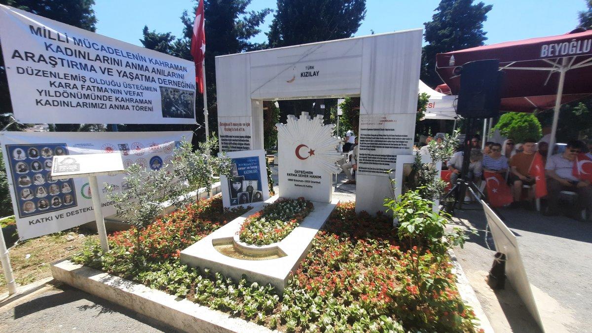 Kara Fatma mezarı başında anıldı