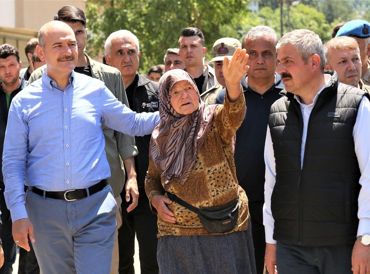 Süleyman Soylu, Kastamonu'daki sel bölgesinde