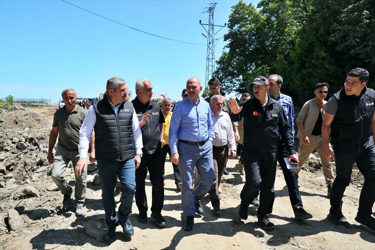 Süleyman Soylu, Kastamonu'daki sel bölgesinde
