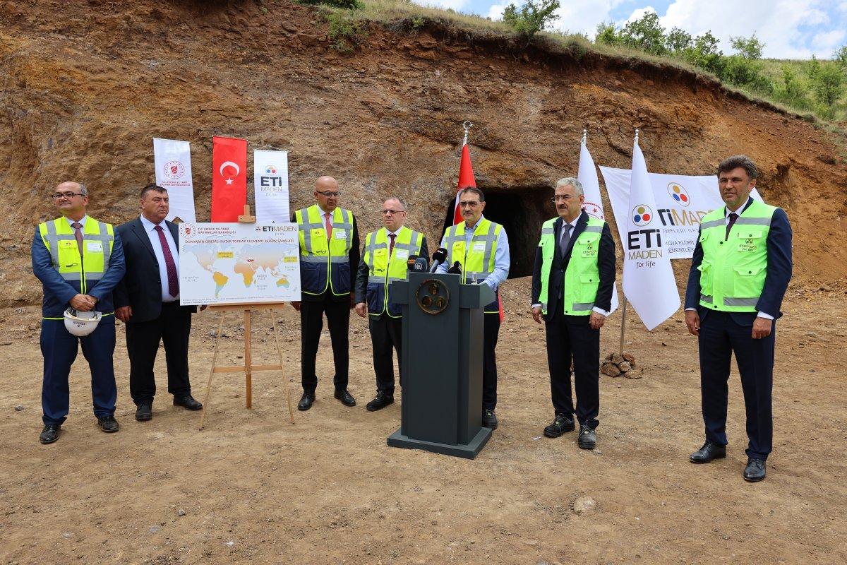 Bakan Dönmez yerinde inceledi: Dünyanın en büyük ikinci nadir toprak elementi rezervi
