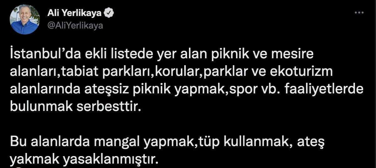 İstanbul'da ormanlara giriş yasaklandı