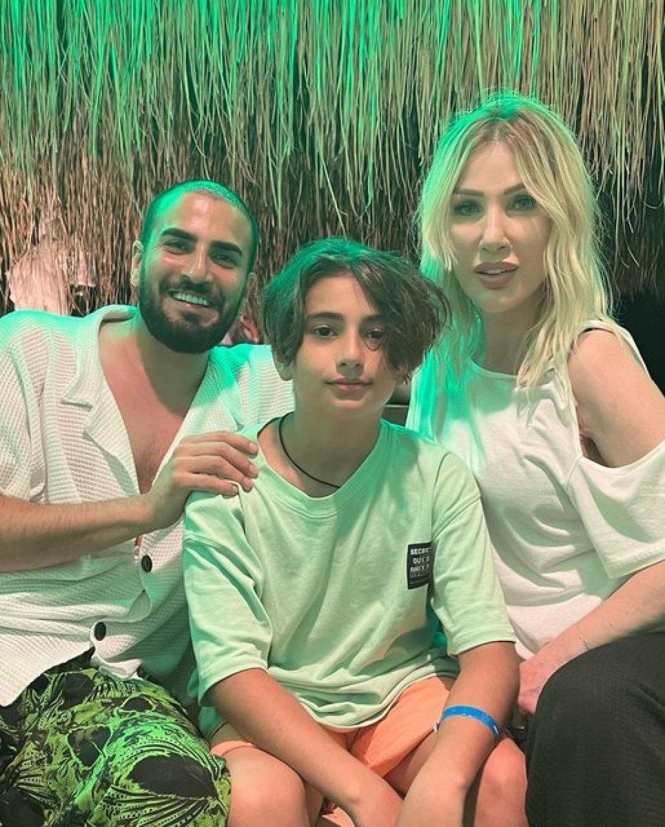 Seda Sayan, eşi Çağlar Ökten'in oğluyla buluştu