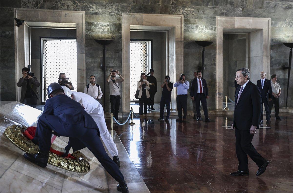 Cumhurbaşkanı Erdoğan, İtalya Başbakanı Draghi'yi karşıladı