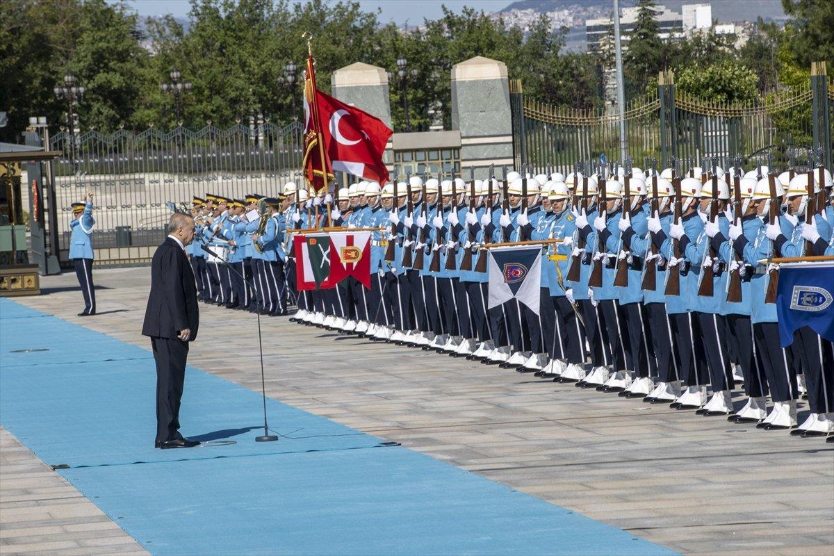 Cumhurbaşkanı Erdoğan, İtalya Başbakanı Draghi'yi karşıladı