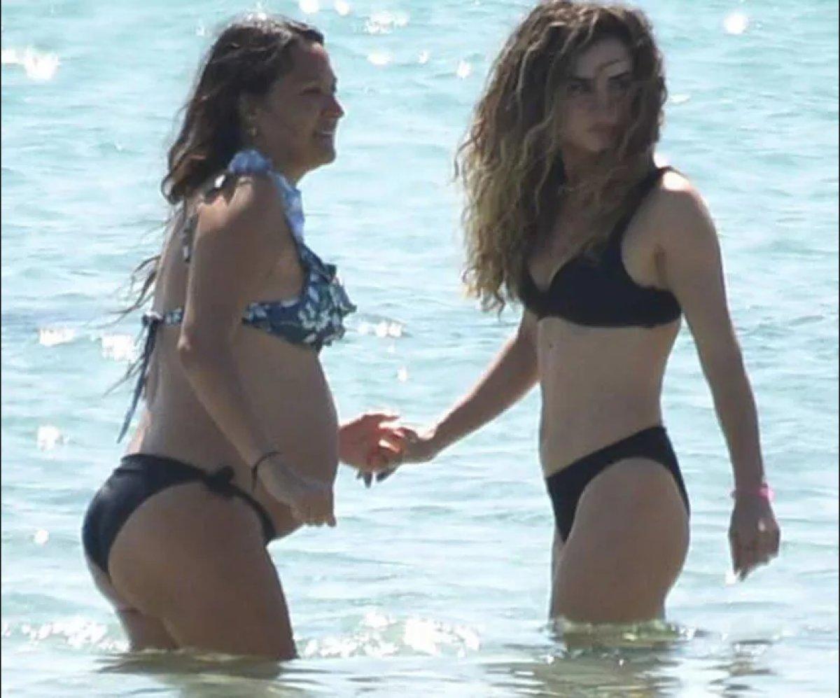 7.5 aylık hamile Gupse Özay, tatilde