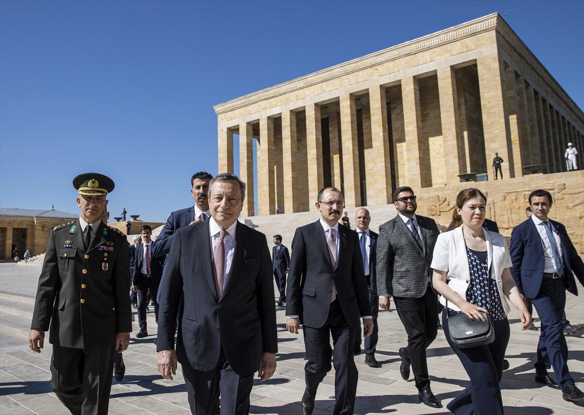 Cumhurbaşkanı Erdoğan, İtalya Başbakanı Draghi'yi karşıladı