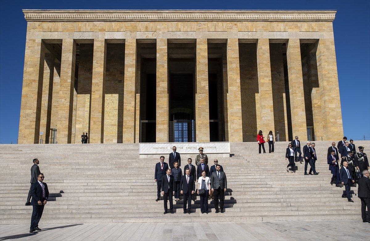 Cumhurbaşkanı Erdoğan, İtalya Başbakanı Draghi'yi karşıladı