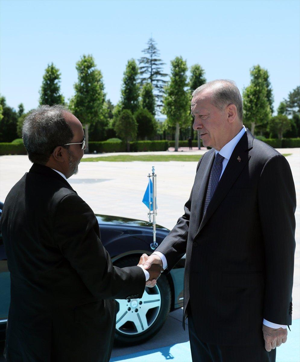 Cumhurbaşkanı Erdoğan, Somalili mevkidaşı Mahmud'u ağırladı