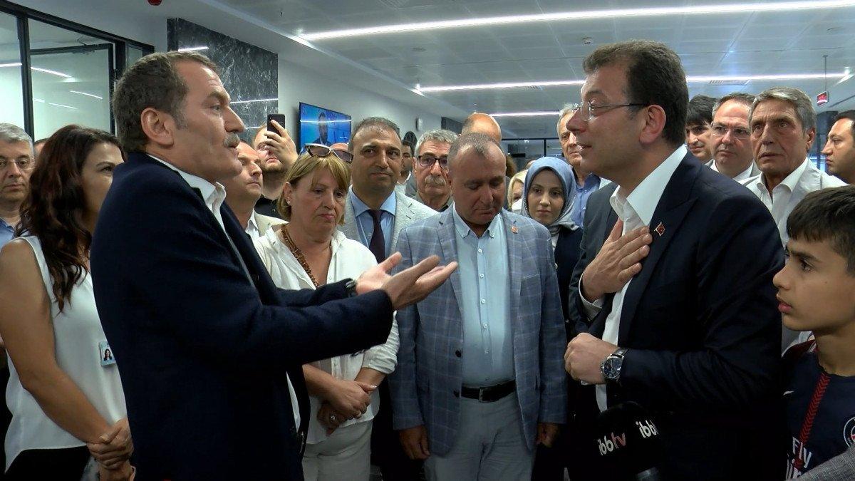Ekrem İmamoğlu ile Zeytinburnu Belediye Başkanı Arısoy arasında tartışma