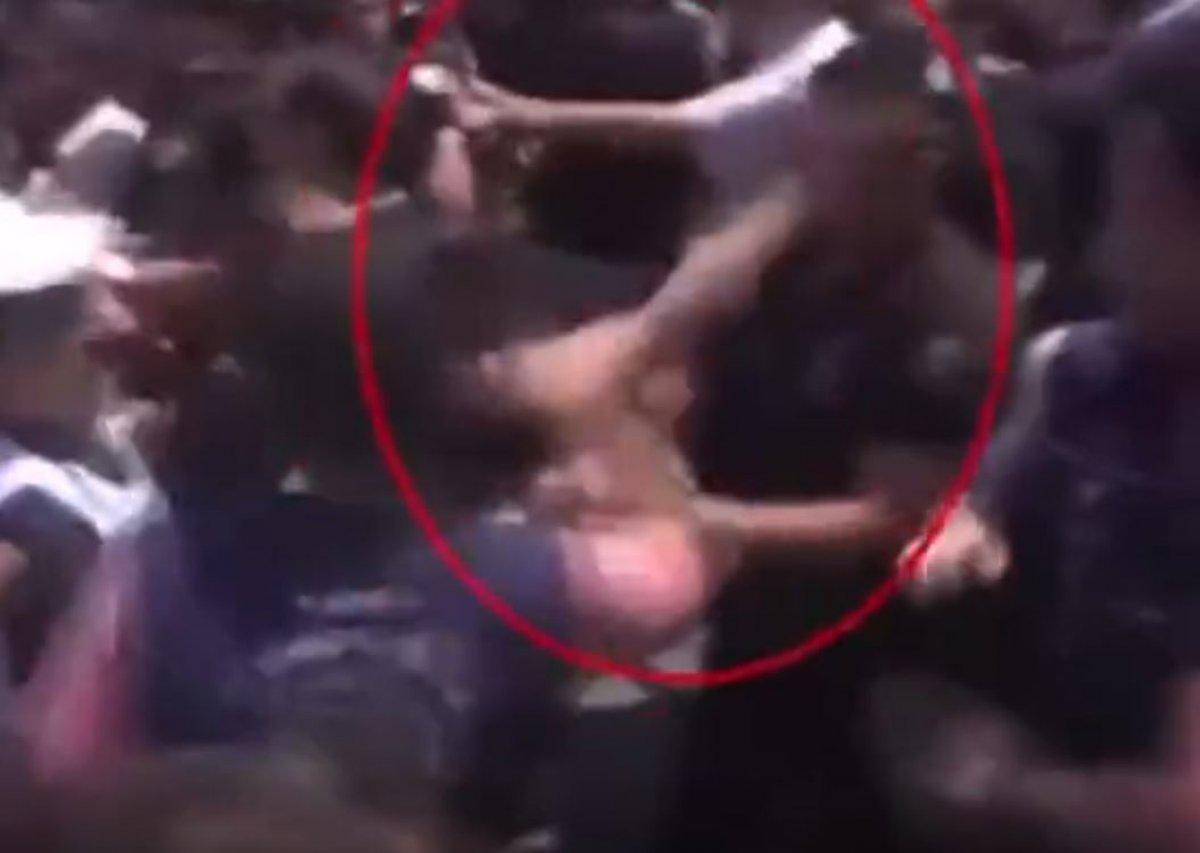 İstanbul'da sağlıkçıların eyleminde polise tokat atan astsubay tutuklandı