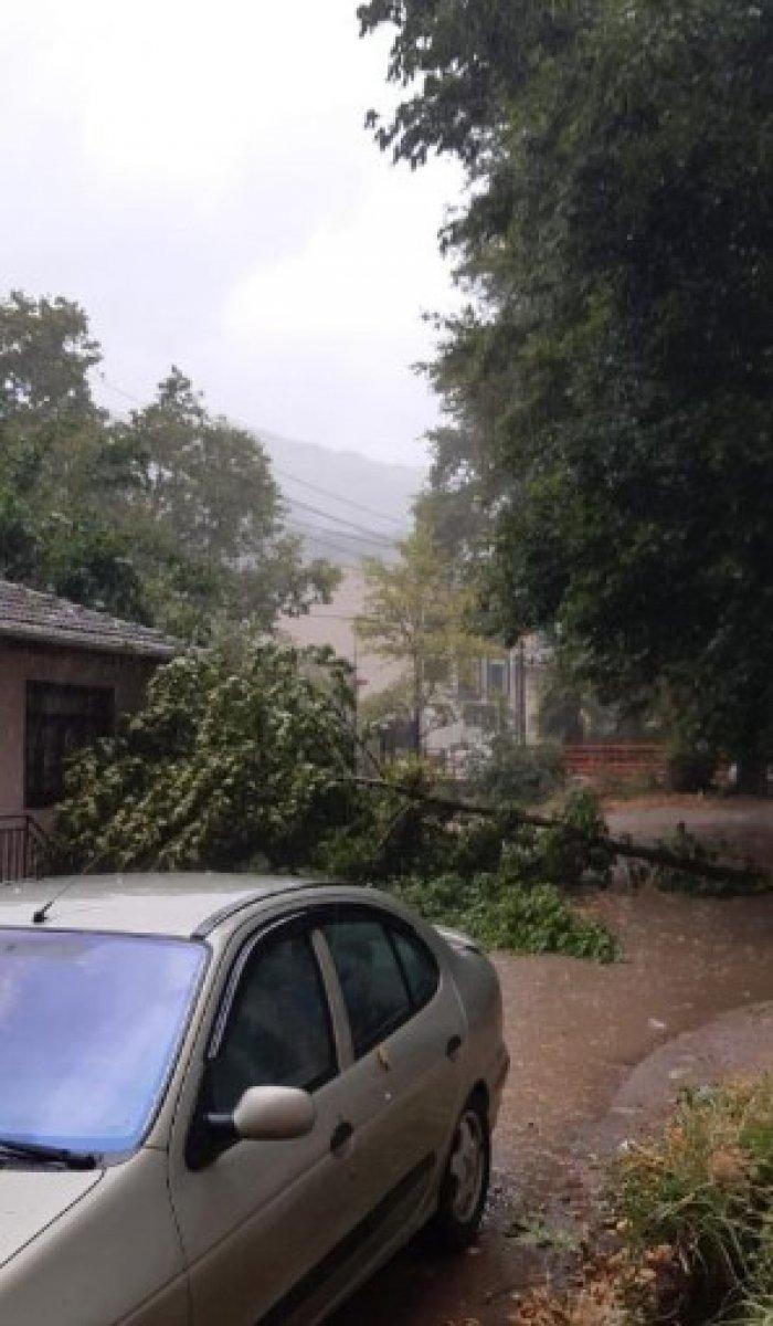 Bursa İnegöl'de sağanak sonrası sel