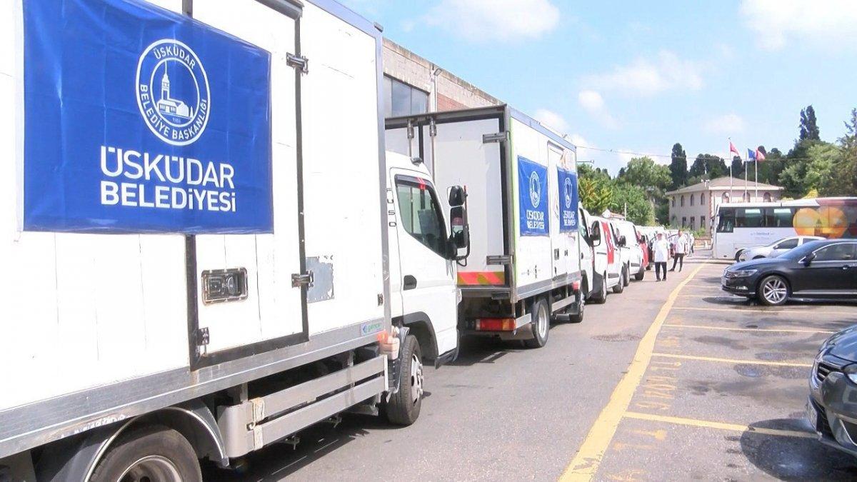 Hilmi Türkmen'den ihtiyaç sahiplerine kurban eti