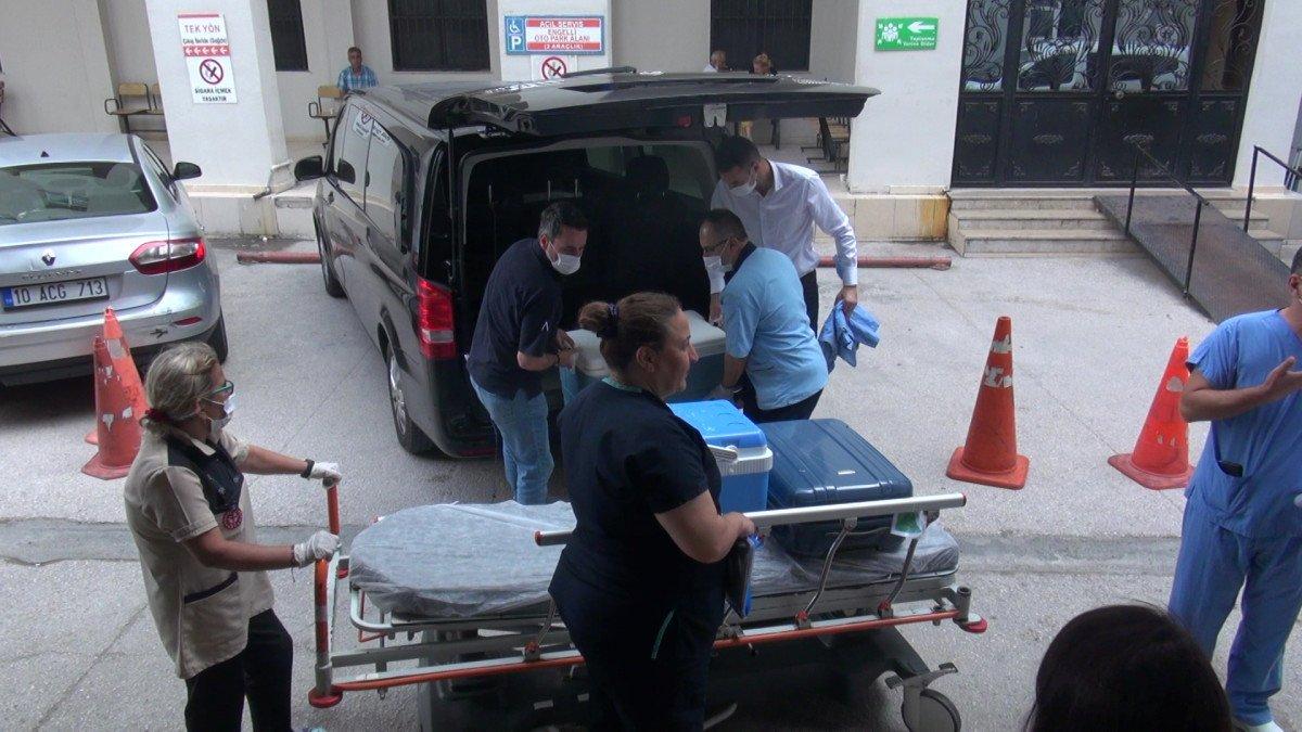 Balıkesir'de bağışladığı organları 3 hastaya nakledilecek