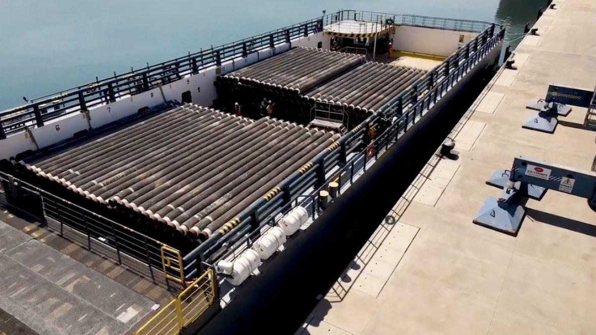 Karadeniz gazı için deniz tabanına boru serimi başladı