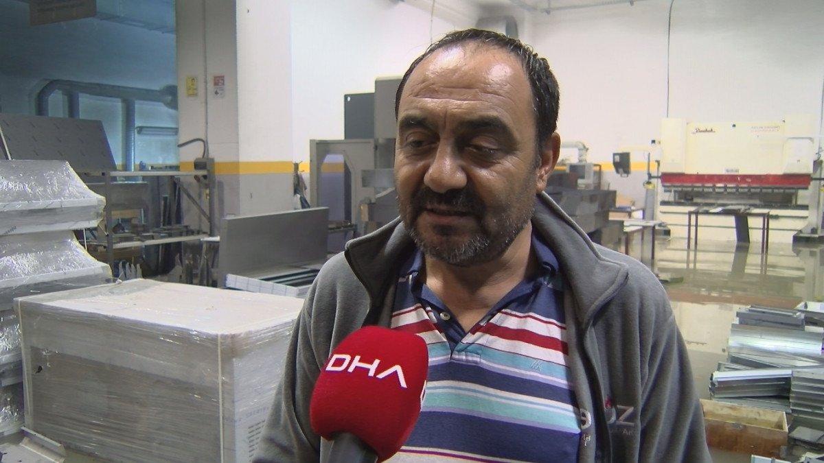 Esenyurt'ta sağanak sonrası fabrikayı su bastı